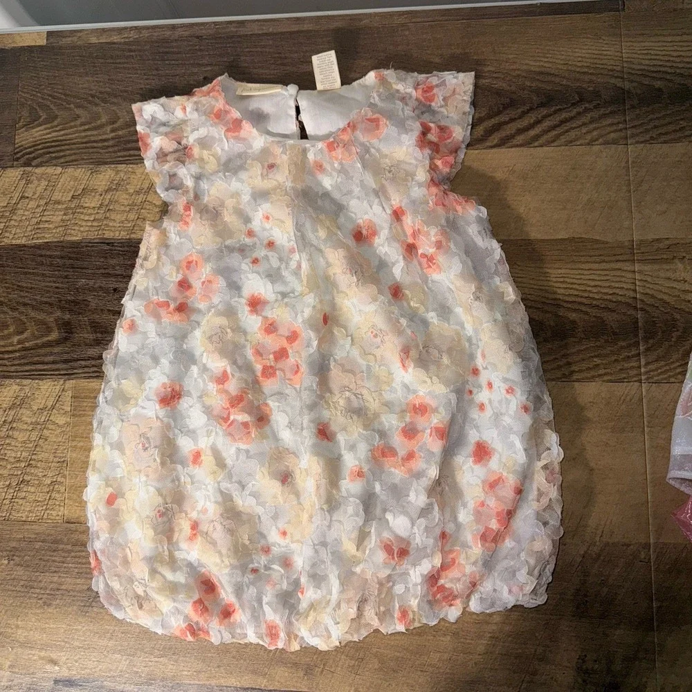 Lot Of 3 Girls Size 24 Months Dresses Lacy Embroidery‎ Fancy